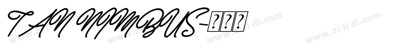 TAN NIMBUS字体转换